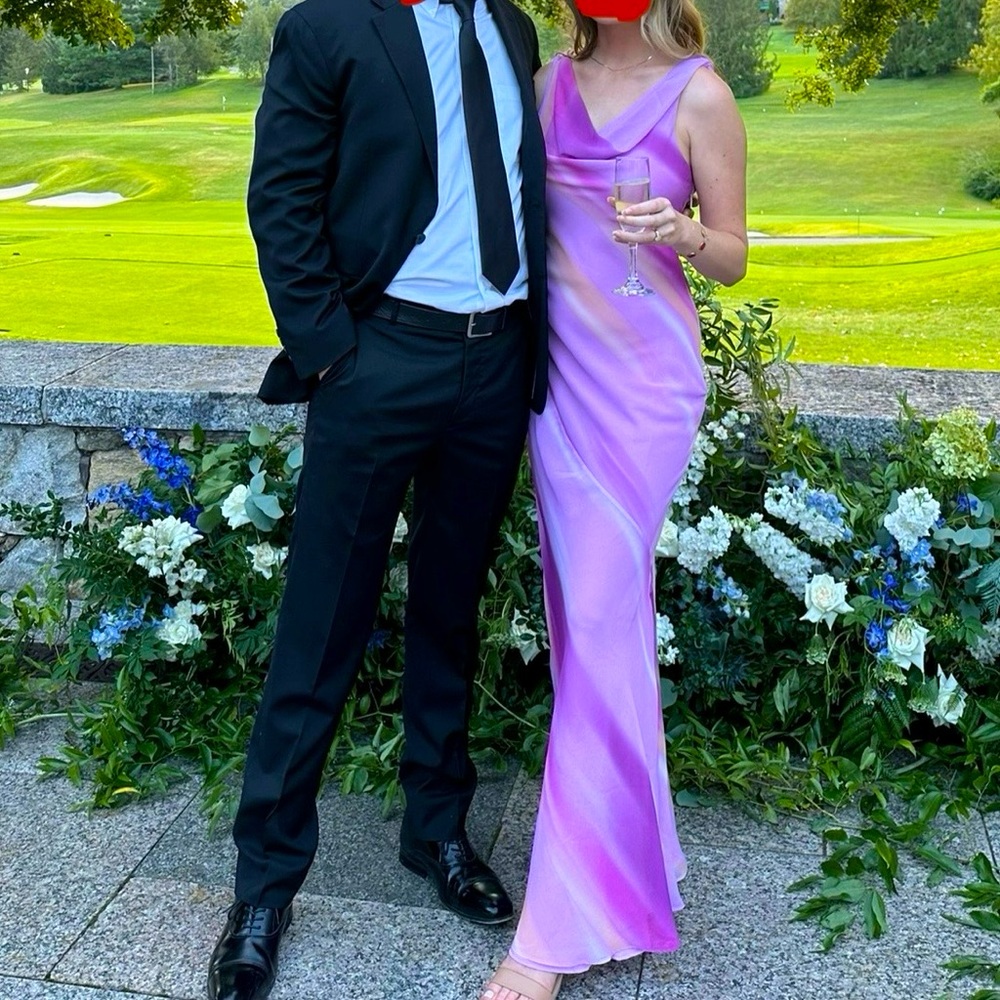 Mango formal gown- sunset print, only worn once